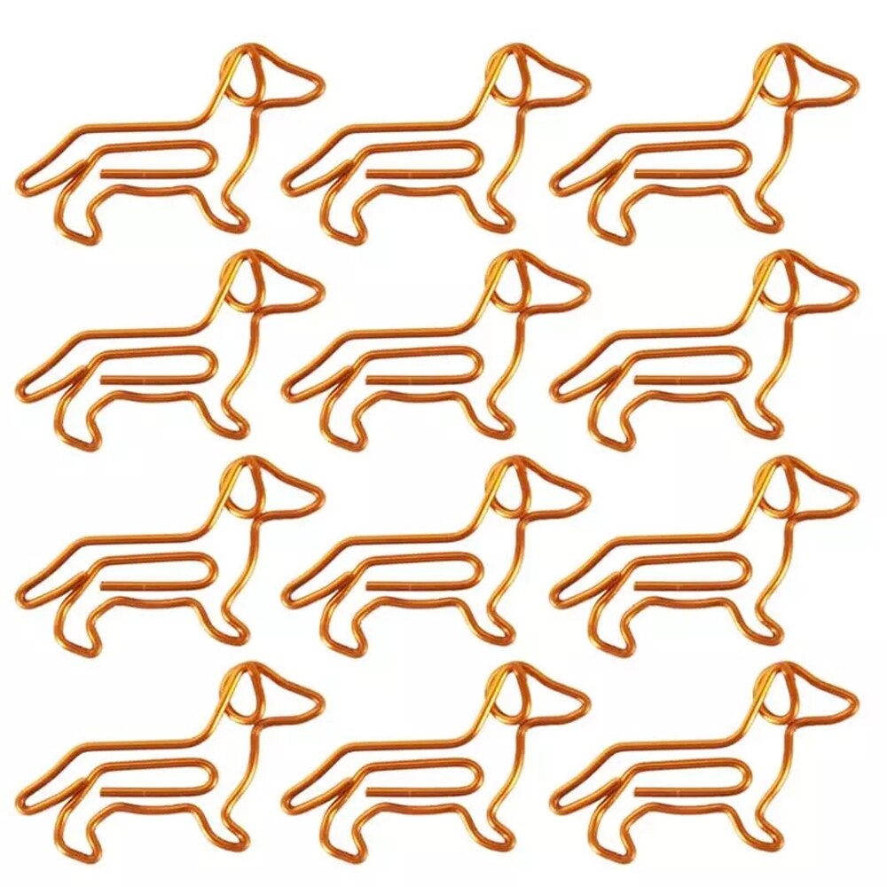 50pcs Dachshund Paper Clips