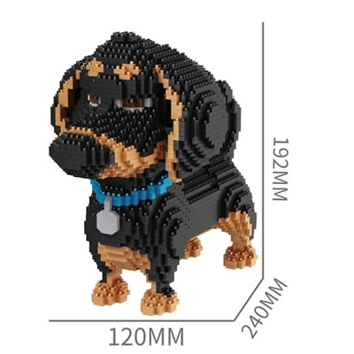 Build-a-Dachshund Building Bricks (2100pcs)