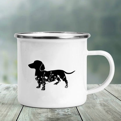 Dachshund Enamel Mug