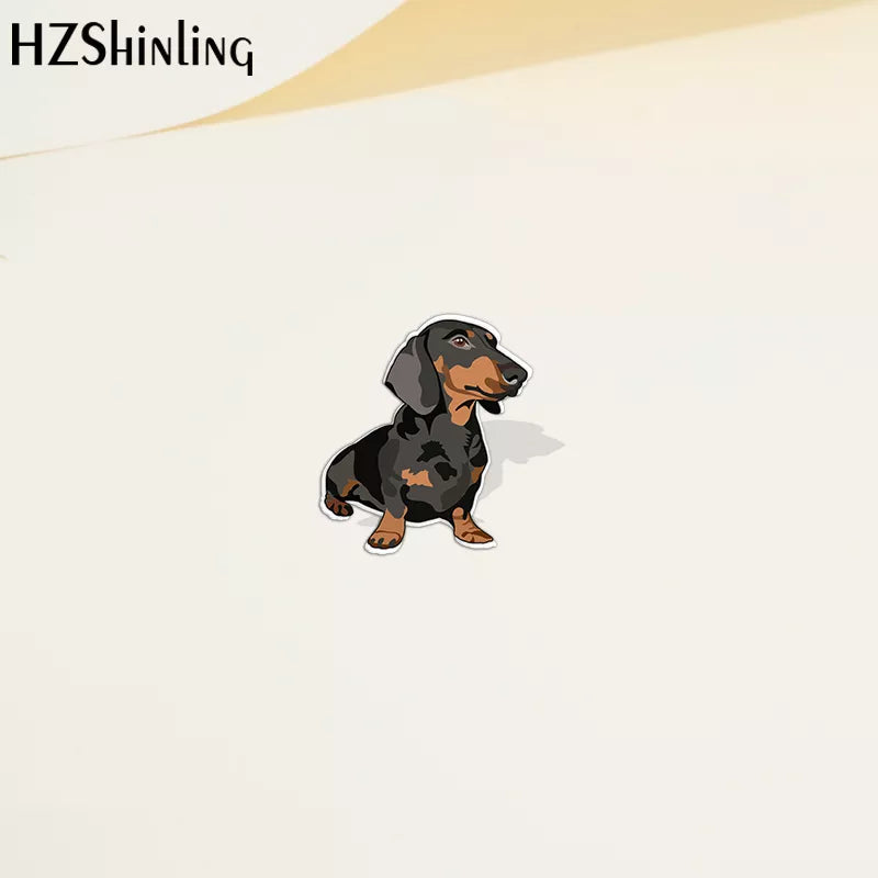 Dachshund Acrylic Lapel Pin