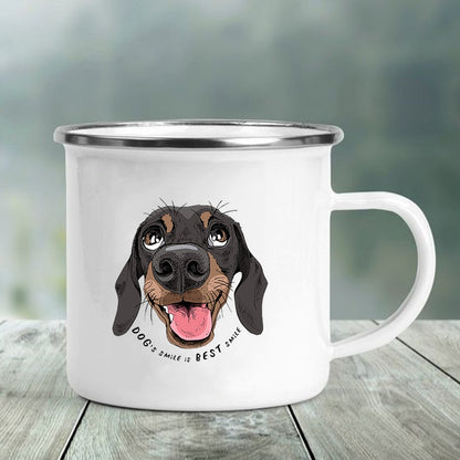 Dachshund Enamel Mug