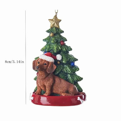 Acrylic Dachshund Tree Decorations