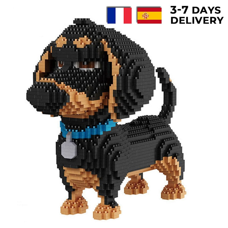 Build-a-Dachshund Building Bricks (2100pcs)